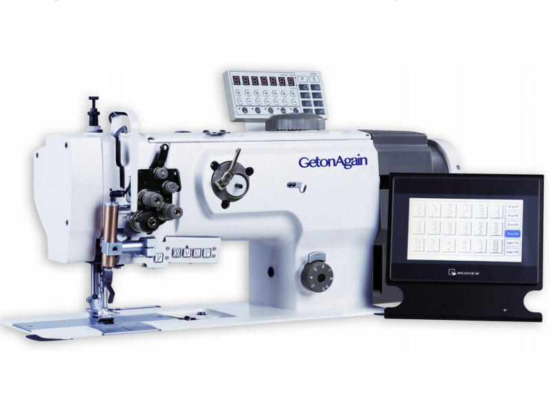 程控双针旋转针杆综合送料缝纫机